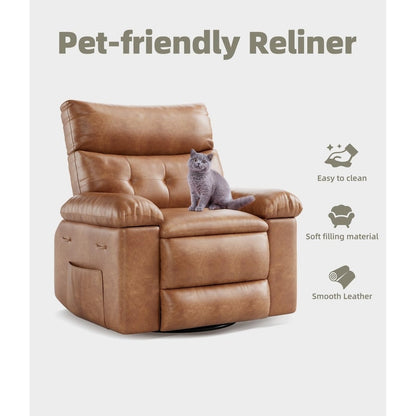 Poltrone reclinabili girevoli a 360° con riscaldamento e massaggio - Poltrona reclinabile pigra