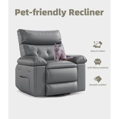 Poltrone reclinabili girevoli a 360° con riscaldamento e massaggio - Poltrona reclinabile pigra