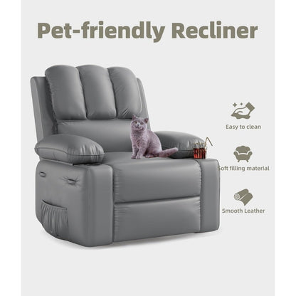 Poltrone reclinabili girevoli a 360° di grandi dimensioni con riscaldamento e massaggio