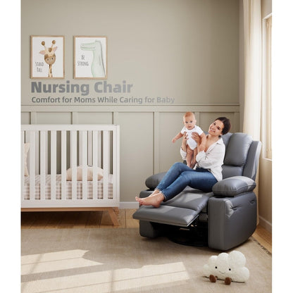 Poltrone reclinabili girevoli a 360° di grandi dimensioni con riscaldamento e massaggio