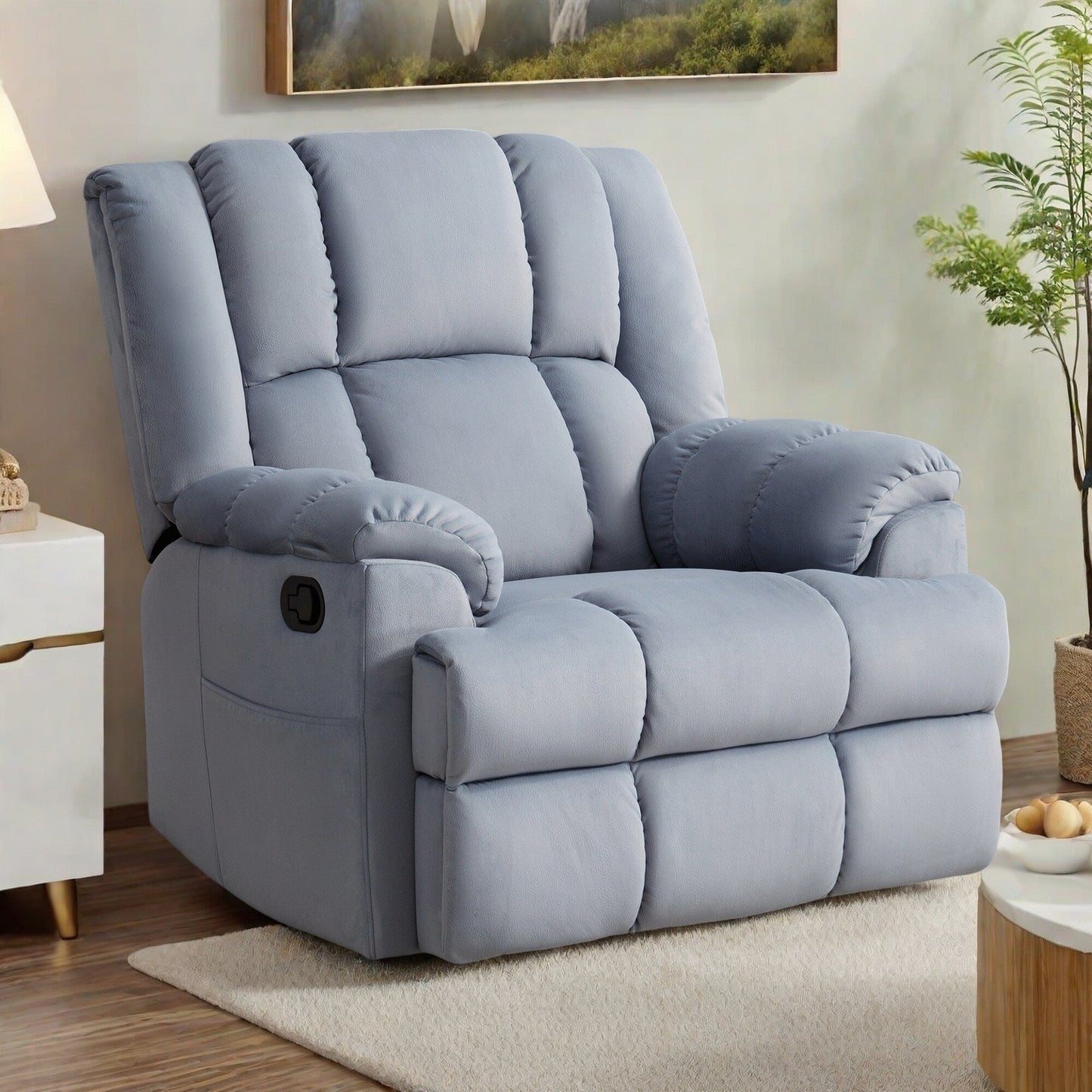 Poltrona reclinabile girevole a 360° - Comfort eccezionale, reclinazione a 155°, montaggio senza attrezzi