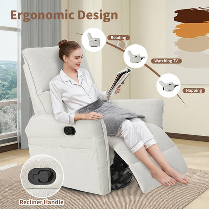 Poltrona reclinabile girevole a 360°