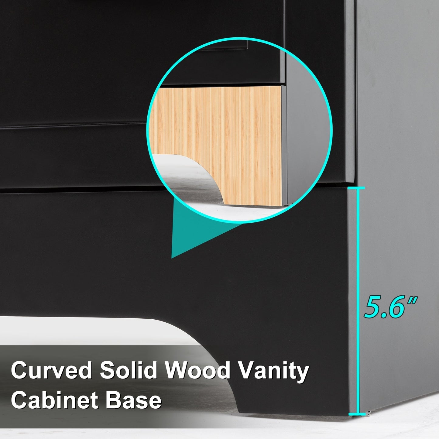 Mobile bagno Wavy Line 30/36/48 con lavabo e rubinetto