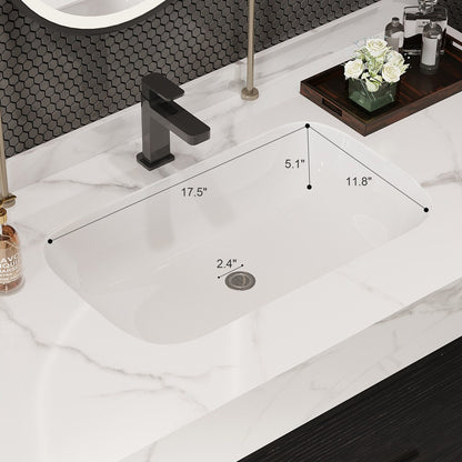 Mobile bagno sospeso da 39,4'' con lavabo in ceramica, mobile sospeso a parete, 2 cassetti con chiusura ammortizzata e piano in ardesia bianca - 39'4 x 18'9