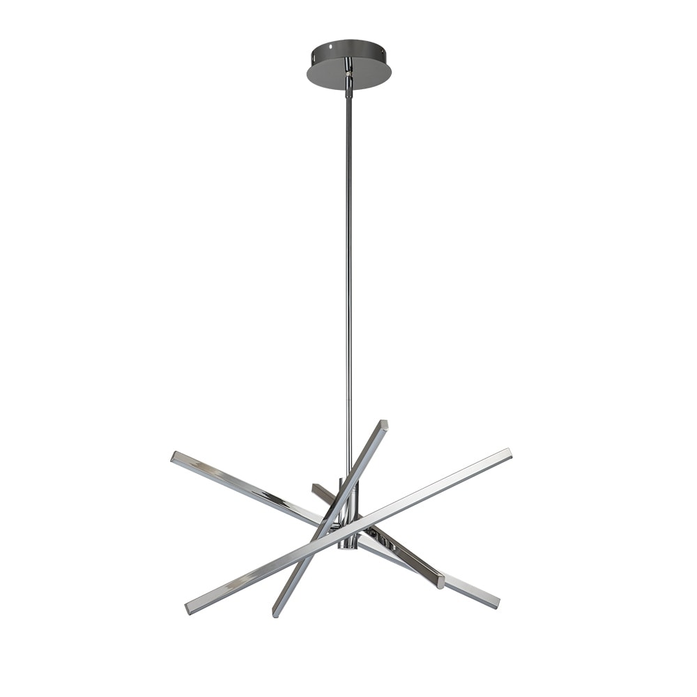 Lampadario a sospensione lineare Sputnik in alluminio moderno nero/oro a LED per soggiorno/sala da pranzo/cucina