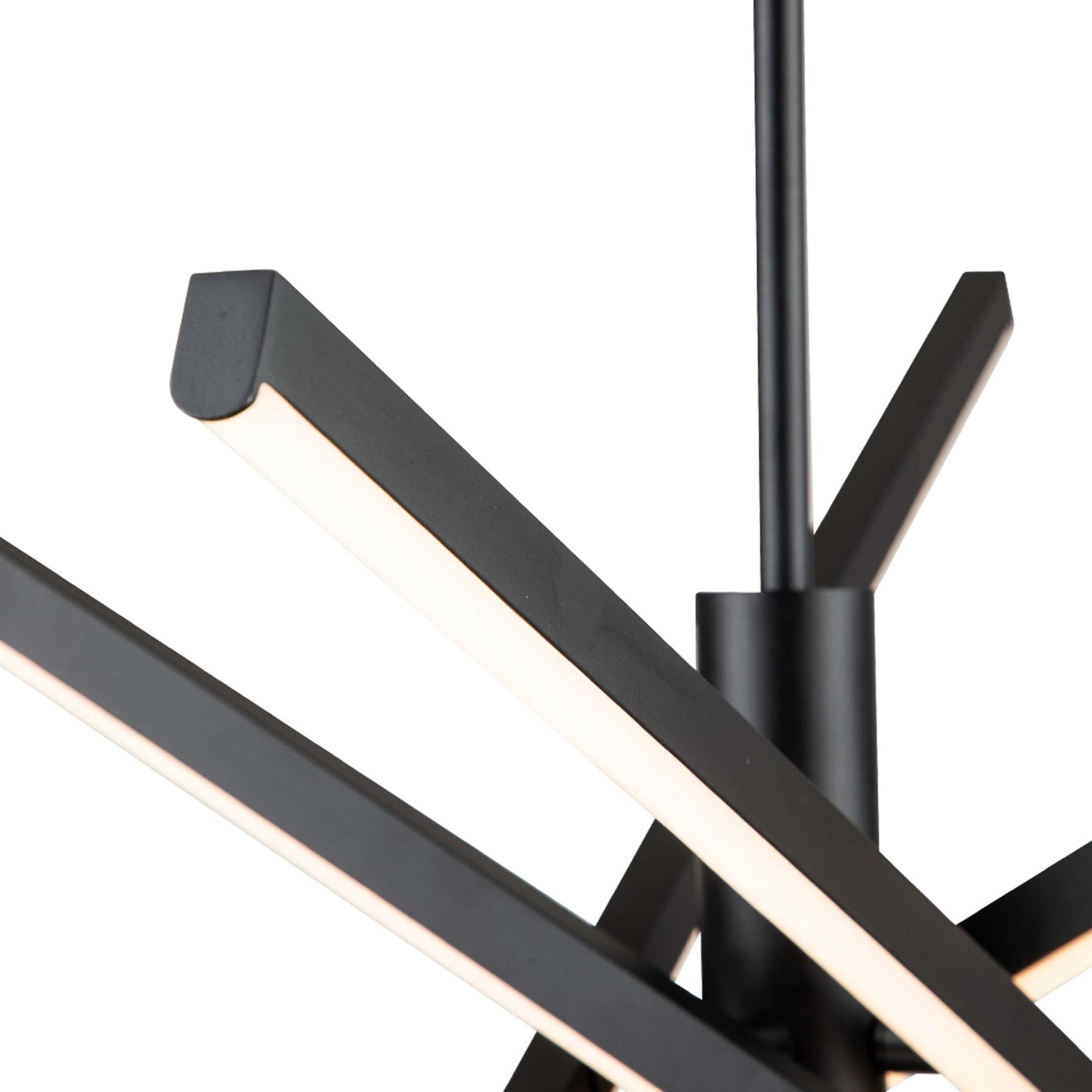 Lampadario a sospensione lineare Sputnik in alluminio moderno nero/oro a LED per soggiorno/sala da pranzo/cucina