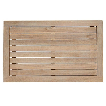 Set da conversazione in legno per 4 persone con cuscini e posti a sedere all'aperto