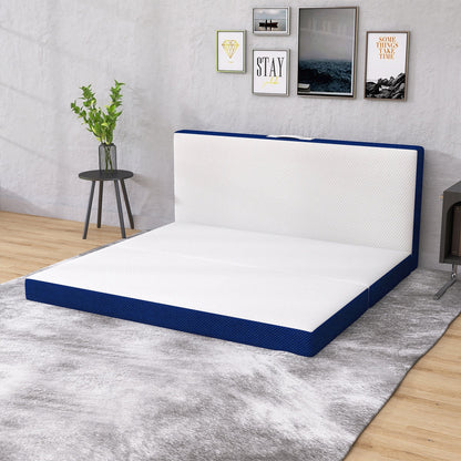 Materasso in memory foam rinfrescante pieghevole in tre parti da 4 pollici