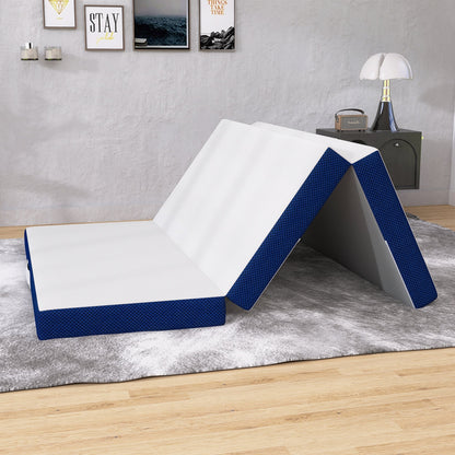 Materasso in memory foam rinfrescante pieghevole in tre parti da 4 pollici