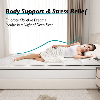 Coprimaterassi in memory foam bianco da 4 pollici