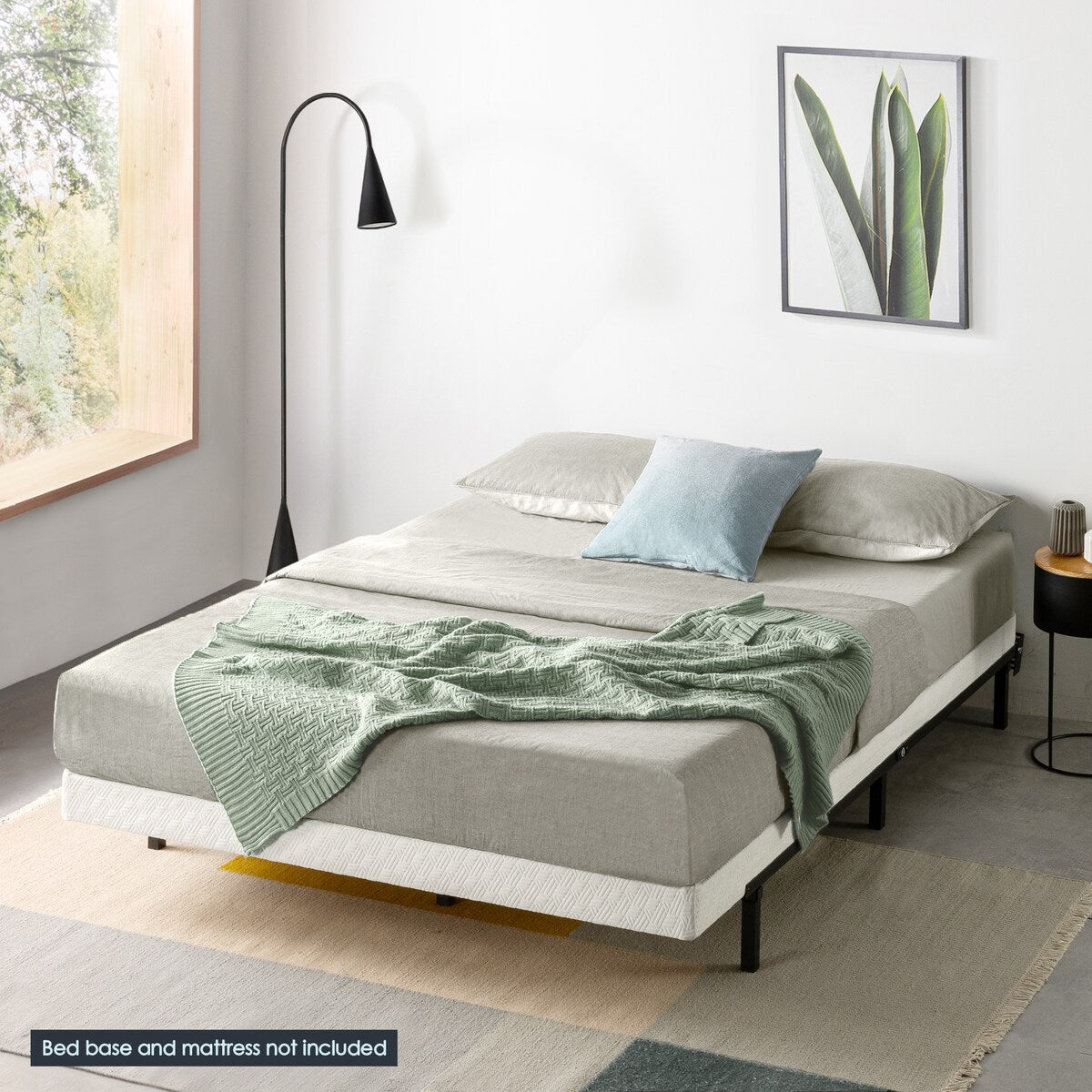 Supporto per materasso a molle in metallo da 4 pollici e 7,5 pollici con doghe in legno