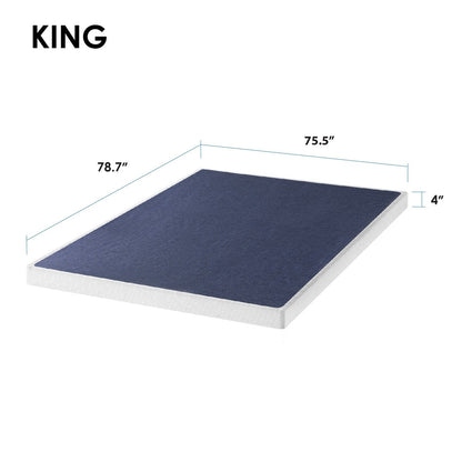 Supporto per materasso a molle in metallo da 4 pollici e 7,5 pollici con doghe in legno