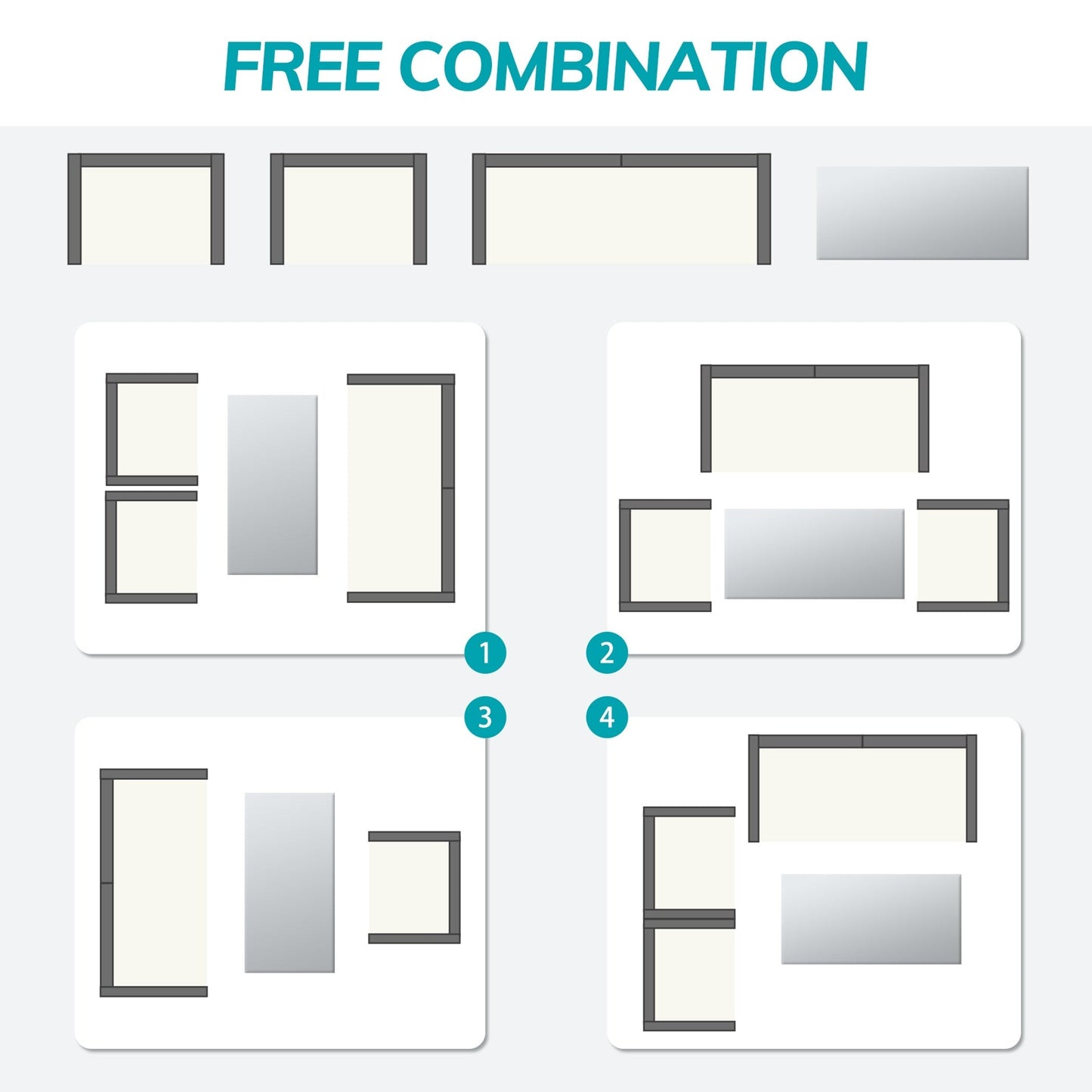 Set da conversazione in vimini per patio, 4 pezzi, divano, sedia e seduta in rattan