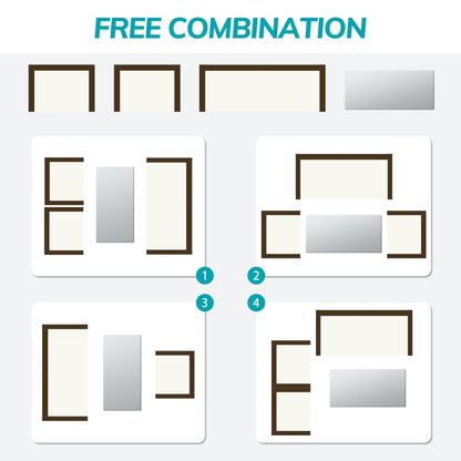 Set da conversazione in vimini per patio, 4 pezzi, divano, sedia e seduta in rattan