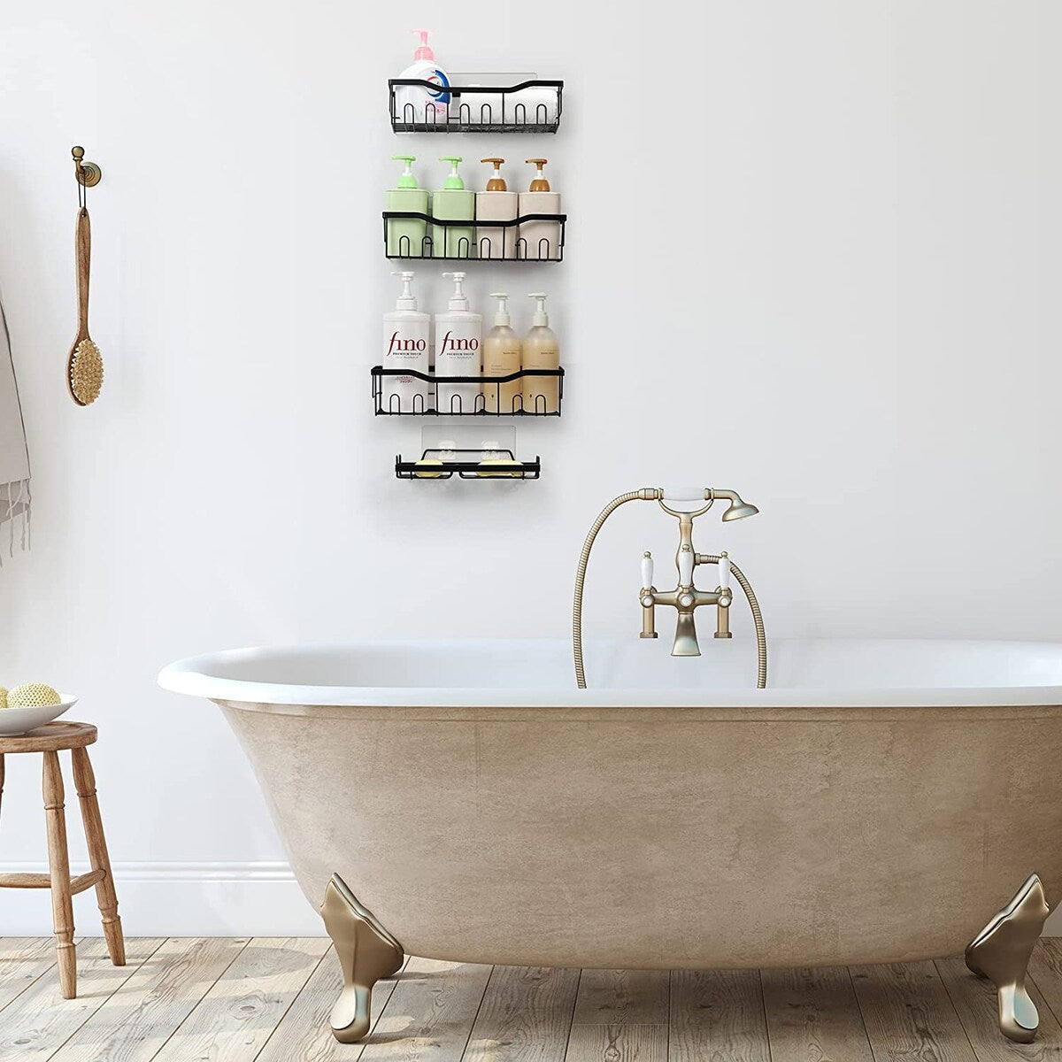 Confezione da 4 contenitori per doccia - 4 pezzi