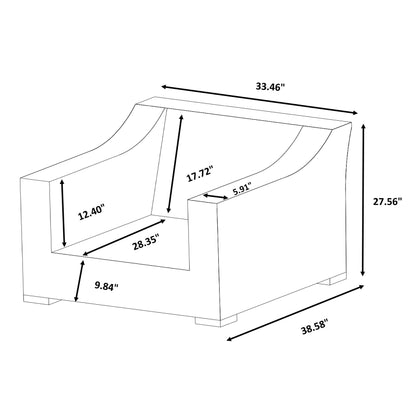 Set di divani rustici Manhattan in vimini da 4 pezzi con vetro temperato