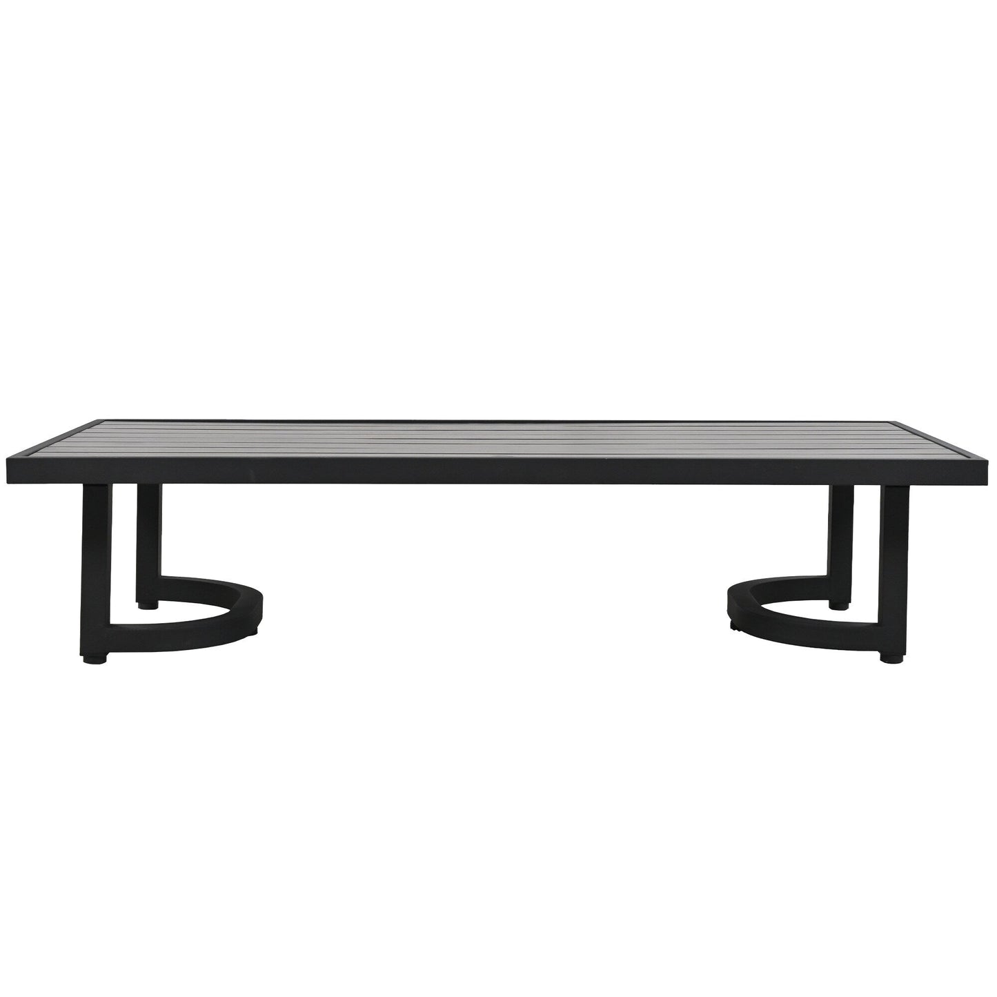 Set di divani da conversazione da esterno in acciaio da 4 pezzi e 5 posti con tavolino, impermeabile, antiruggine e anti-UV