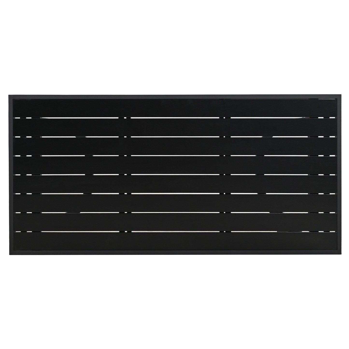 Set di divani da conversazione da esterno in acciaio da 4 pezzi e 5 posti con tavolino, impermeabile, antiruggine e anti-UV