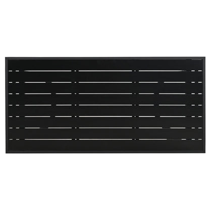 Set di divani da conversazione da esterno in acciaio da 4 pezzi e 5 posti con tavolino, impermeabile, antiruggine e anti-UV