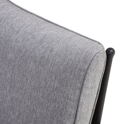 Patio Festival - Set da conversazione con divano a due posti in metallo da esterno, 4 pezzi