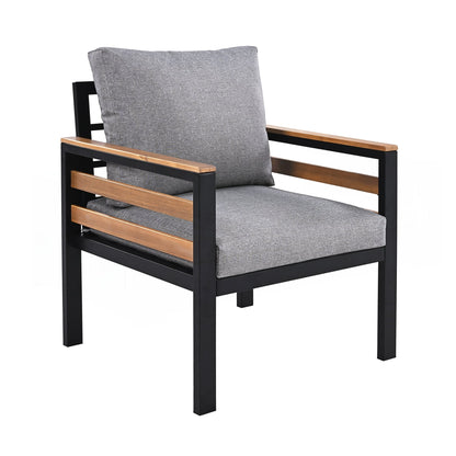 Set di divani per mobili da esterno da 4 pezzi