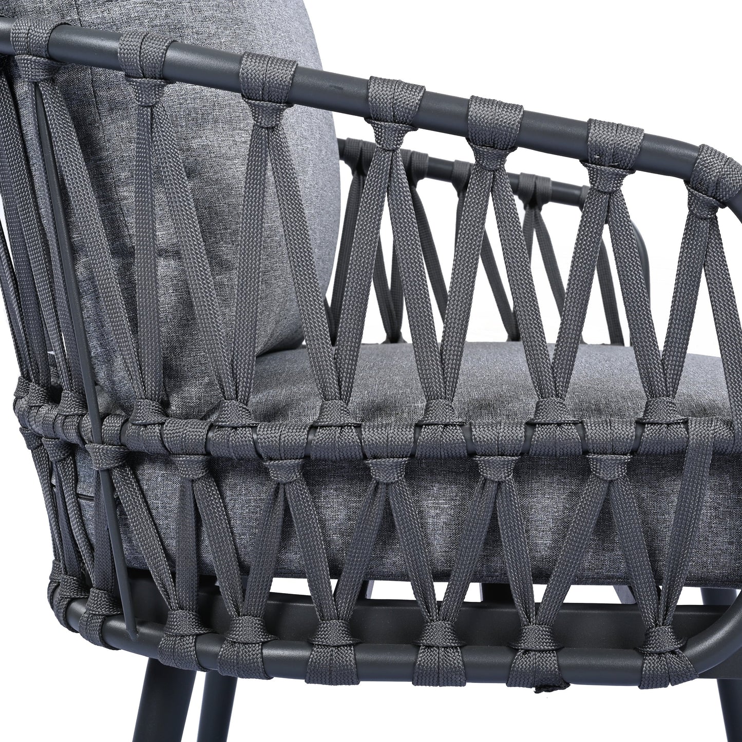 Set di mobili da esterno per patio da 4 pezzi