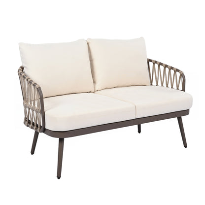 Set di mobili da esterno per patio da 4 pezzi