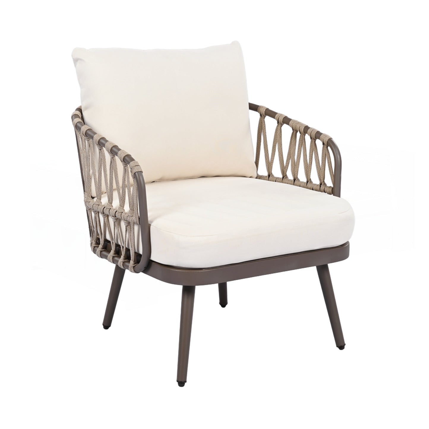 Set di mobili da esterno per patio da 4 pezzi