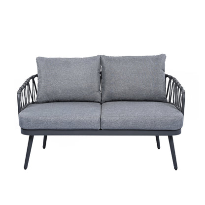 Set di mobili da esterno per patio da 4 pezzi