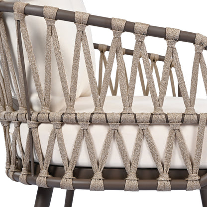 Set di mobili da esterno per patio da 4 pezzi