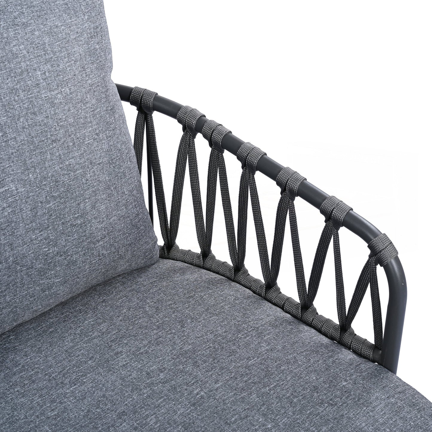 Set di mobili da esterno per patio da 4 pezzi