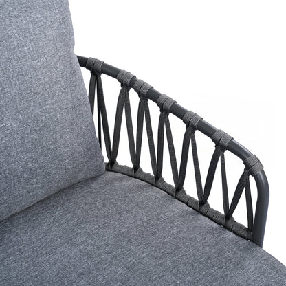 Set di mobili da esterno per patio da 4 pezzi