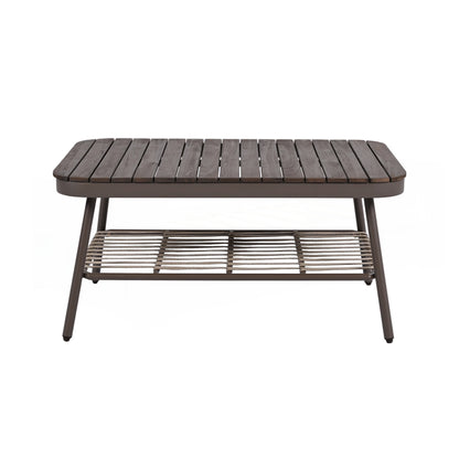 Set di mobili da esterno per patio da 4 pezzi