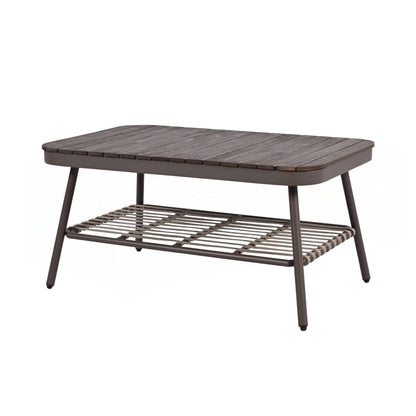 Set di mobili da esterno per patio da 4 pezzi