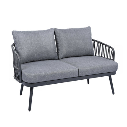 Set di mobili da esterno per patio da 4 pezzi