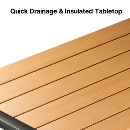 Set da salotto da esterno in legno massello da 4 pezzi con cuscini rimovibili