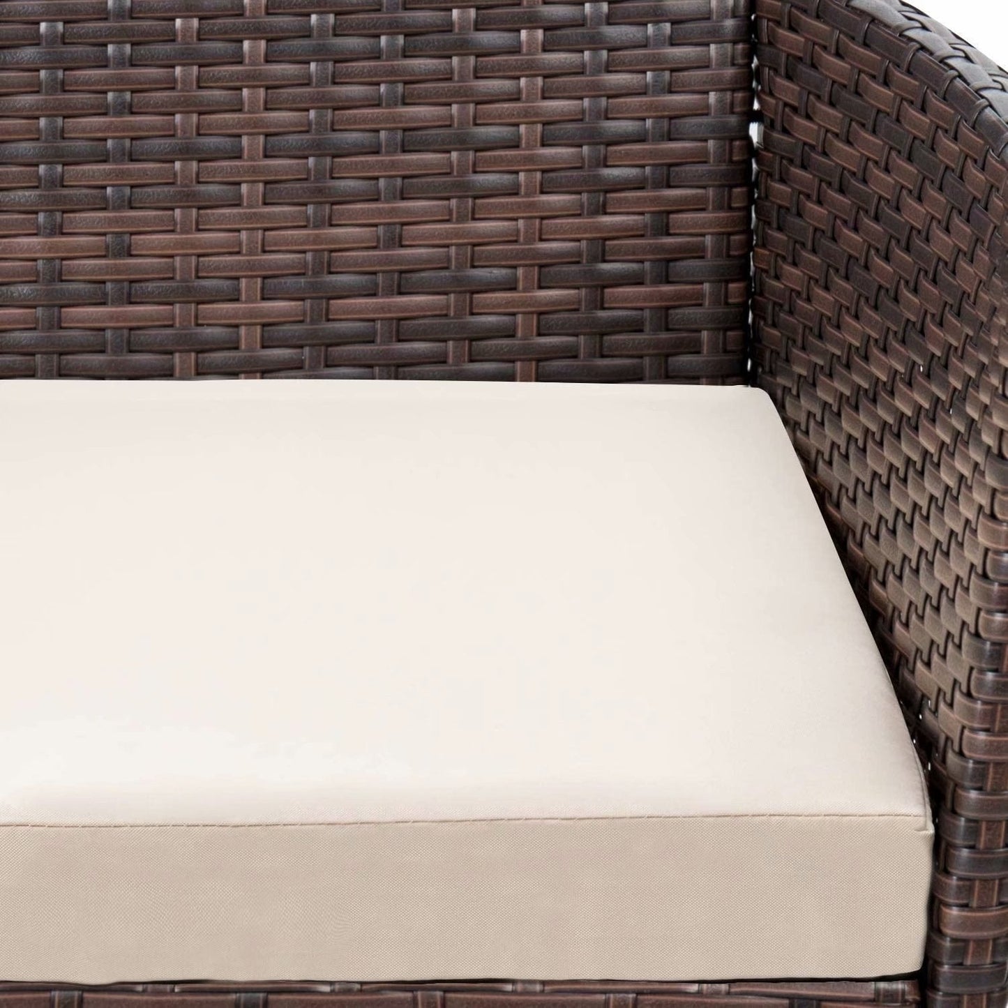 Set da esterno per patio Homall in rattan PE da 4 pezzi