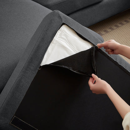 Divano componibile a 4 posti a forma di U con doppia chaise longue per soggiorno