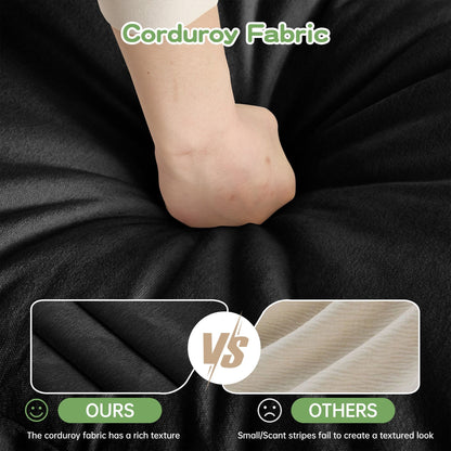 Divano in ciniglia a 4 posti con rivestimento sfoderabile per soggiorno