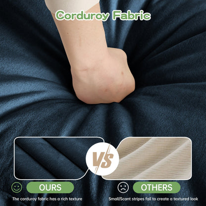 Divano in ciniglia a 4 posti con rivestimento sfoderabile per soggiorno