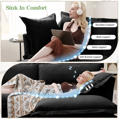 Divano in ciniglia a 4 posti con rivestimento sfoderabile per soggiorno