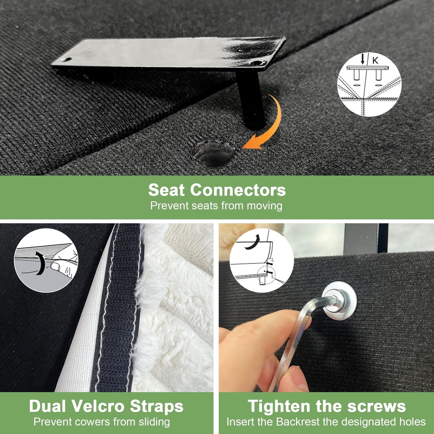 Divano a 4 posti rivestito in velluto a coste con profondità extra per il soggiorno