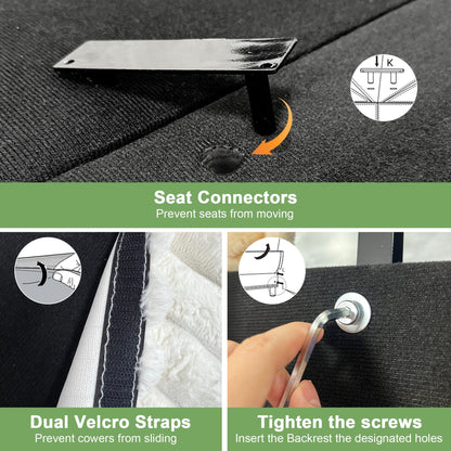 Divano a 4 posti rivestito in velluto a coste con profondità extra per il soggiorno