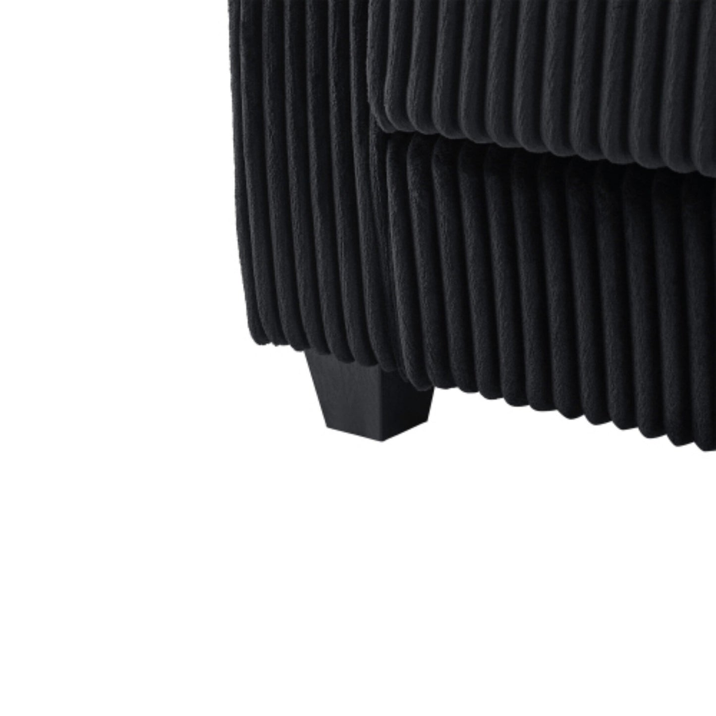 Divano moderno in velluto a coste a 4 posti con porte USB, spazio nascosto e portabicchieri ribaltabile