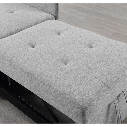 Divano letto singolo convertibile 4 in 1 con schienale regolabile