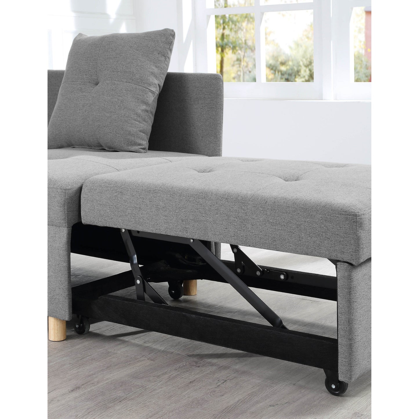 Divano letto singolo convertibile 4 in 1 con schienale regolabile