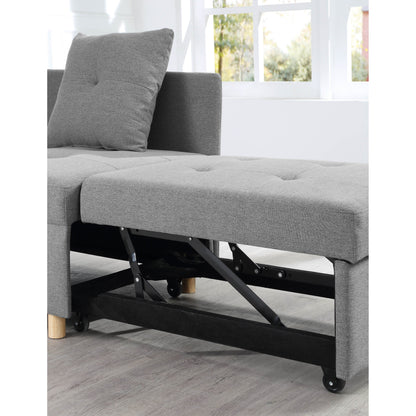 Divano letto singolo convertibile 4 in 1 con schienale regolabile