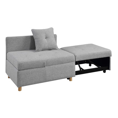 Divano letto singolo convertibile 4 in 1 con schienale regolabile