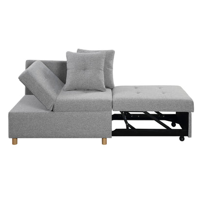 Divano letto singolo convertibile 4 in 1 con schienale regolabile