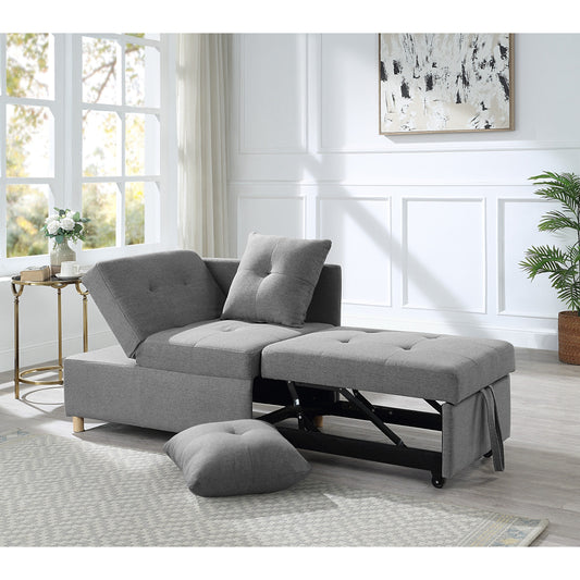 Divano letto singolo convertibile 4 in 1 con schienale regolabile